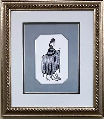 Erte  Gaby Deslys  CUSTOM FRAMED Print Art Deco Design Designer French • $89.99