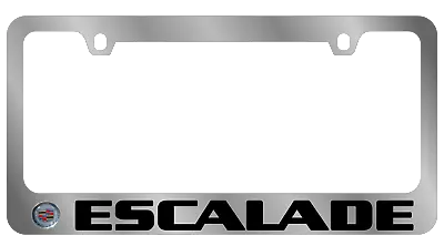 Chrome Cadillac Escalade Logo/Word Premium Stainless Steel License Plate Frame • $34.95