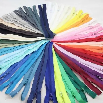 No. 3 Closed End Zips Mixed Colours/Sizes - 10/20/50/100 Pack-Repairs  Sewing Uk • £3.79