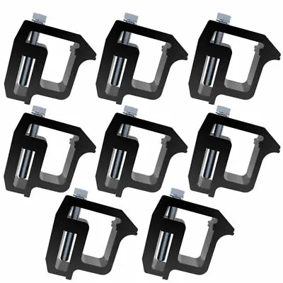 $52.99 • Buy Aluminum Truck Bed Rack Cap Topper Camper Canopy Shell Utility C Clamp Set Of 8