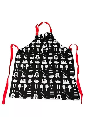 Mickey Mouse Adult Apron BBQ Baking Adjustable Black And White • $18.99