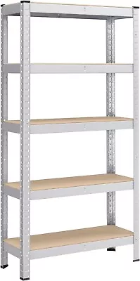 Boltless 5 Tier Racking Heavy Duty Garage Shelving Storage Shelves Steel Unit • £19.99