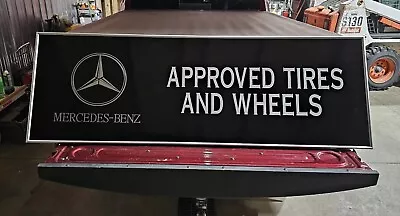 Mercedes Sign - Mercedes Dealership Sign Tires And Wheels Benz • $500