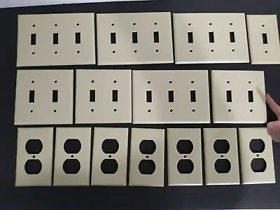 Vintage Art Deco Leviton Smooth Bakelite Switch Plate Outlet Covers Beige Choose • $3.25