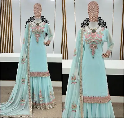 £53.99 • Buy Wedding Party Wear Bollywood New Salwar Kameez Designer Indian Pakistani Dress