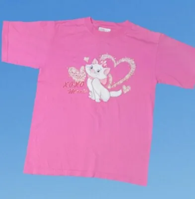 Vintage 1990s Kids Disney Store Aristocats Marie Tshirt Youth Size Small • $79