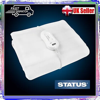 £27.95 • Buy Status Double Electric Heated Under Blanket Single Controller