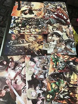 Free Ship Fashion Wallpapers Custom Attack On Titans Canvas Poster Levi Mikasa • $15
