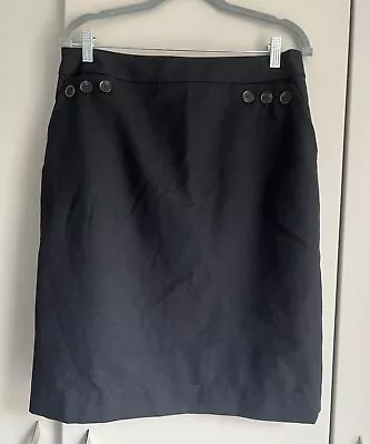 Jaeger Navy Blue Straight Skirt Size 14 • £2.99