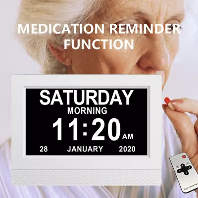 Digital Clock Calendar Date Alarm Clock Time Caring For The Elderly With Amnesia • £30.99