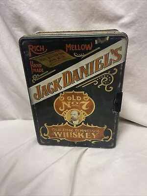 Jack Daniels Old Time Tennessee No 7 Whiskey Tin Box Hudson Scott & Sons Vintage • $59.99