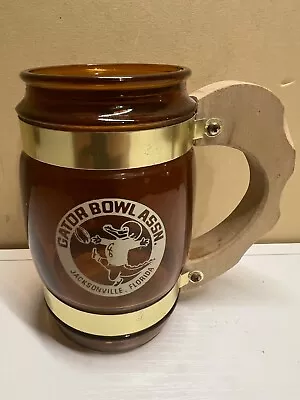 Vintage Siesta Ware Glass Mug Gator Bowl Assn. Jacksonville Florida Collectible • $9.99