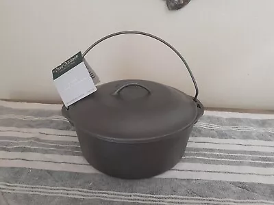 Vtg 90's Avid Outdoor Cast Iron Dutch Oven Bail Handle 6 Qt Camping Boyscout 10  • $89