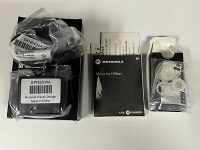 Original Ear Loops Earbud Gels & Charger For Motorola H19TXT. New Parts Only! • $21.24