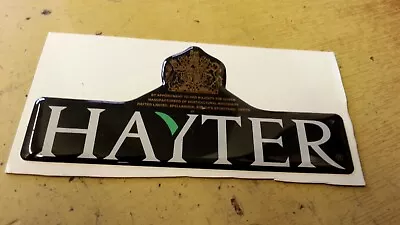£6.98 • Buy Genuine Oem Hayter Harrier Logo Decal Badge  56  48 41 Pro  410087