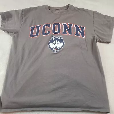 Fanatics Mens Adult UConn College University Brown T-Shirt Husky Logo • $22