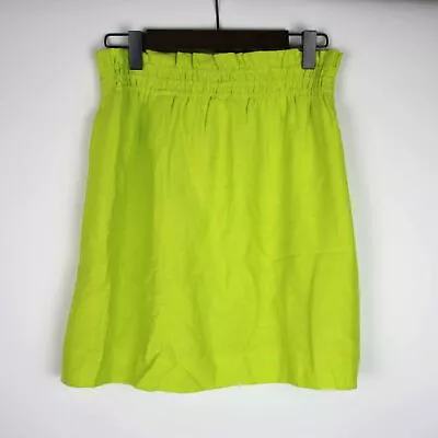 J.CREW Womens Green Crinkle City Mini Skirt 00 • $5.99