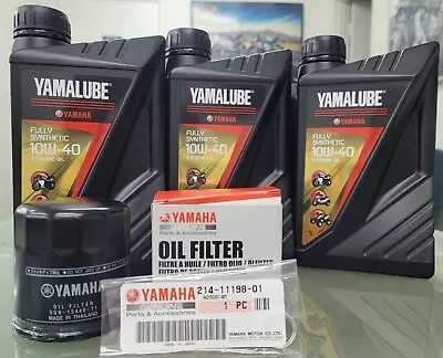 $119.99 • Buy Yamaha MT09 Service Kit Oil Filter Fully Synthetic Yamalube 10W40
