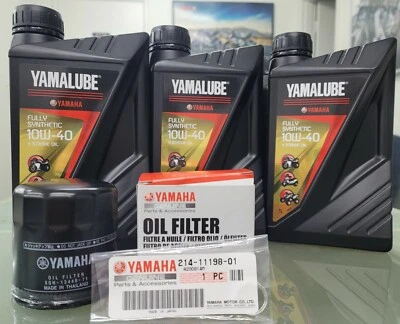 $119.99 • Buy Yamaha MT09 Service Kit Oil Filter Fully Synthetic Yamalube 10W40