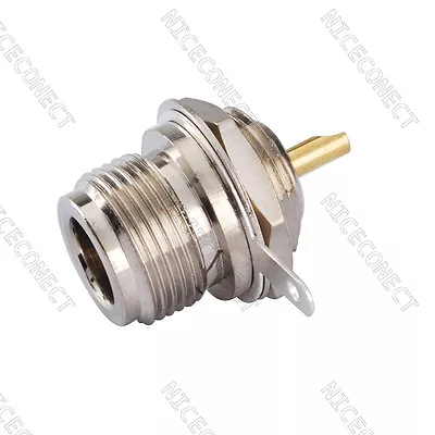 5Pcs N Front Mount Female Jack Bulkhead With Solder Cup RF Connector Straight • $8