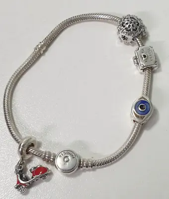 $20.50 • Buy Pandora Bracelet With Charms 20cm Length Bids From $1