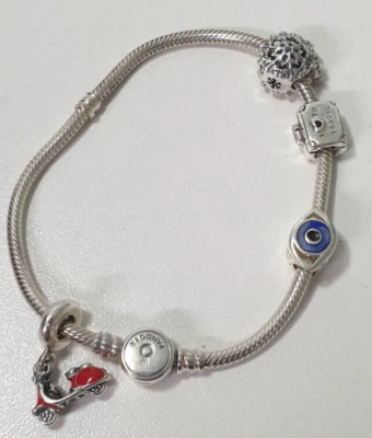 $20.50 • Buy Pandora Bracelet With Charms 20cm Length Bids From $1
