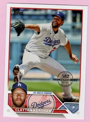 2023 Topps 582 Montgomery Club #22 Clayton Kershaw Los Angeles Dodgers • $1.69