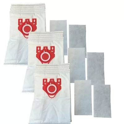 15 X FJM Type Vacuum Cleaner Hoover Dust Bags + Filters For Miele C1 C2 Compact • £12