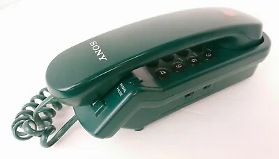 Sony Telephone IT-B3 Green Dorm Garage Phone Single Line Corded Desk Wall Redial • $22.49