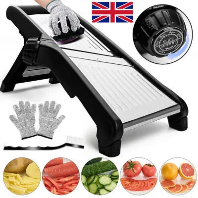 Professional Mandolin Slicer Vegetable Cutter Food Fruit Chopper Gretar Tool UK • £17.95