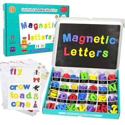 £55.18 • Buy Educational Toys 143 Magnetic Letters/Numbers For Kids With Board For 3-5 Yr Kid