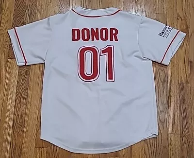 MLB CINCINNATI REDS JERSEY Hoxworth Blood Donor Adult L Large Sewn / Stitched  • $9.99