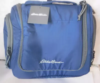 Eddie Bauer Expedition Hanging Toiletry Bag Kit Sapphire Blue New Travel • $19.97