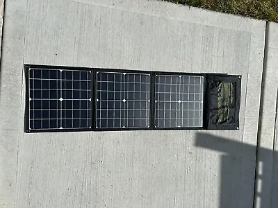 60W Foldable Solar Panel With Connectors For Solar Generator And USB A/C Ports • $40