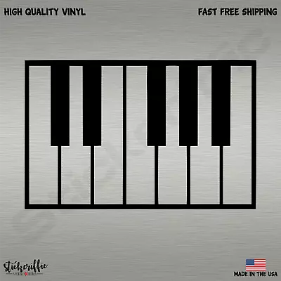 Piano Keys Musical Music Vinyl Die Cut Car Decal Sticker-FREE SHIPPING • $1.79