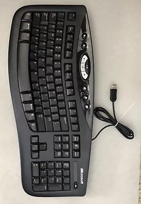 Microsoft Comfort Curve Ergonomic Keyboard 2000 V1.0 KU0459 Wired Tested Nice! • $29.95