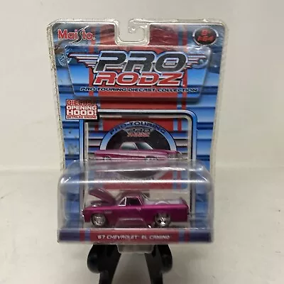 Maisto Pro Rodz 1:64 Pro Touring Diecast Red & Black 1967 Chevrolet El Camino • $10.75