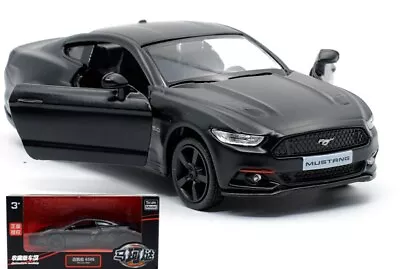 1:36 BLACK 2015 Ford Mustang Car Vehicle Collection Pull Back Model Diecast Toy • $21.95