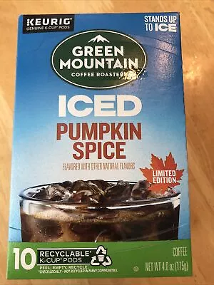 Pumpkin Spice Iced Coffee By Green Mountain 10 K-Cups EXP. 5-2-25 • $14