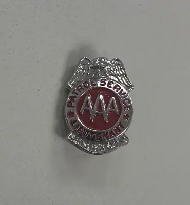 Vintage Aaa Patrol Service Award Pin / Badge Lieutenant | Mini • $9.99