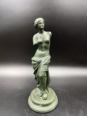 ANTIQUE ITALIAN SCULPTURED VENUS De MILO BRONZE 10 1/2  STATUETTE ITALY MADE • $299.99