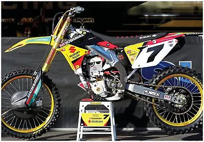 $9.99 • Buy JAMES STEWART SUZUKI RMZ450 SUPERCROSS RACE BIKE GIANT POSTER FOLDED Motocross 