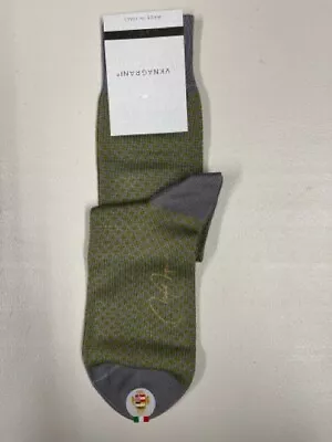 VK Nagrani Men's Premium Luxury Socks Over Calf Gray Grey L813 • $14.75