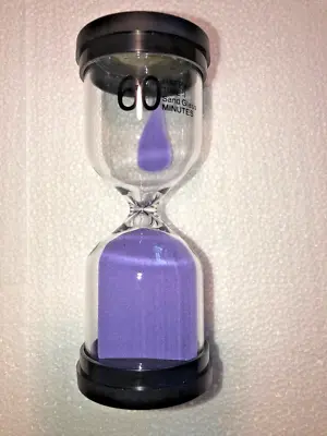 Large Purple Hourglass Sand Timer - 60 Minutes Colorful Sand Clock • $20