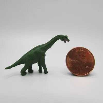 Dollhouse Miniature Rubber Plastic Toy Brontosaurus Dinosaur 6038-1 • $2.06