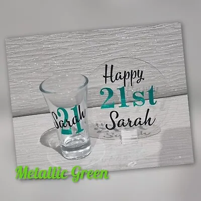 £6 • Buy Personalised Shot Glass, 18th, 21st, 30th Birthday Gift, Personalised Gift, Name