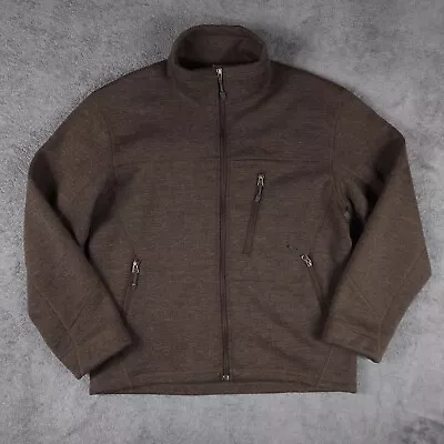 Vintage Nike ACG Men's Thermal Lined Full Zip Wool Blend Brown Jacket - XL • $32.65