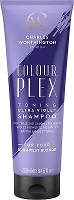Charles Worthington Colourplex Toning Ultra Violet Purple Shampoo FAST FREE P&P • £7.95