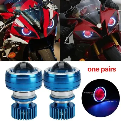 Front LED Headlight Angel Devil LED Light For Yamaha YZF R1 R1S R6 R6S YZF600R • $61.39