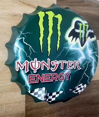 Monster Energy Drinks Fox Racing Metal Sign  Bar Man Cave Garage New • $19.77